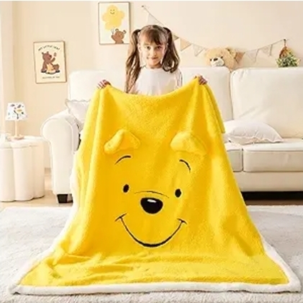 Yellow Winnie the Pooh Blanket